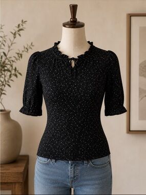 Nordstrom Rack Black with small flowers.